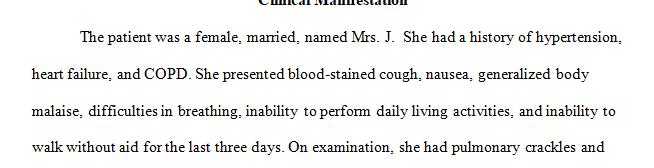 Describe the clinical manifestations present in Mrs. J.