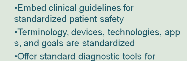 Differentiate between clinical standards and administrative standards.