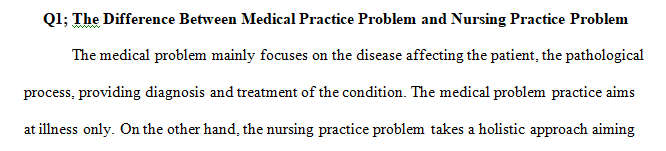 2. Nursing research is used to study a dilemma or a problem in nursing. Examine a problem you have seen in nursing. Provide an overview of the problem and discuss
