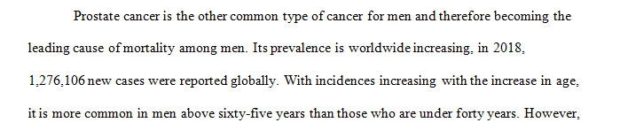 Prostate Cancer: Respond to Ivette Fonseca post using 3 references.