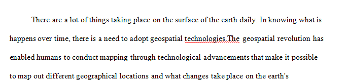 View the Episode Four of Geospatial Revolution and write a Two Paragraph post on your thoughts about the episode