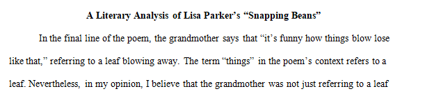 Explore the various levels of meaning to the grandmother's statement