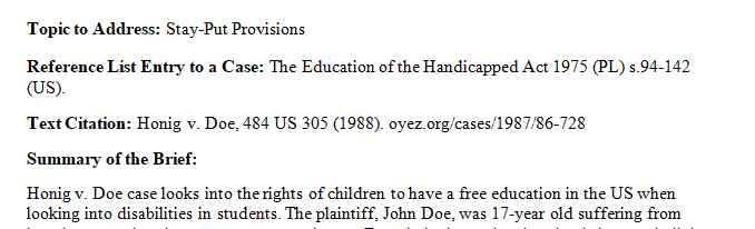 Identify a Special Education court case that addresses FAPE and LRE