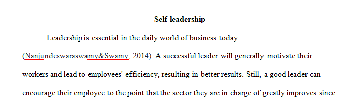 Write a paper comparing and contrasting the leadership of Enron with the non-management of Enron in light of self-leadership
