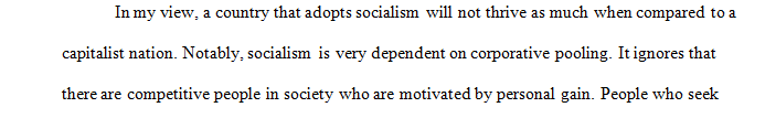 Capitalism and socialism are often related the different parties in the US, democrats and republicans