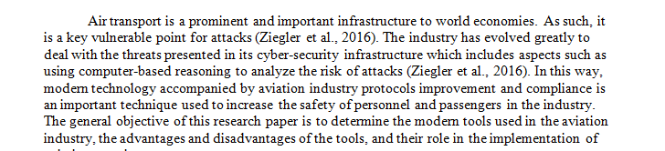 Identification and Utilization of Aviation Cyber Security Tools to Implement High Standards of Security