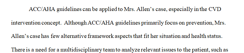 According to the ACC AHA guidelines, what medications should this patient be prescribed