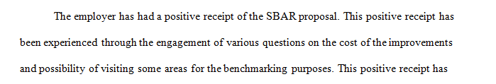 Has your SBAR been received by your employer