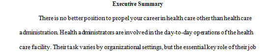 Outline at least six specific functions of a health care administrator.
