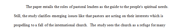 Outline one of the following social issues and discuss the repercussions it has had for pastoral ministry.