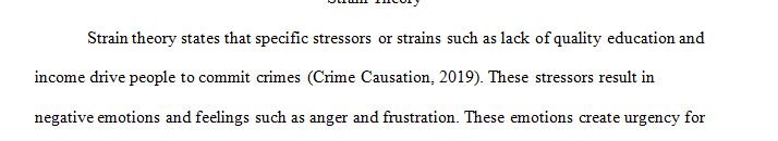 Strain theory in relation to organized criminal behavior.