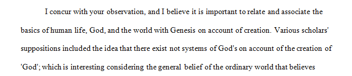 Within the Cosmology reading Scholars concluded that there is no group system of Gods on account of the creation of God.