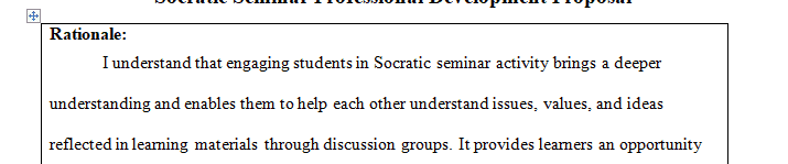Another instructional method used in humanities content area instruction is the Socratic Seminar.
