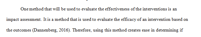 Discuss one way you will be able to evaluate whether your project made a difference in practice.