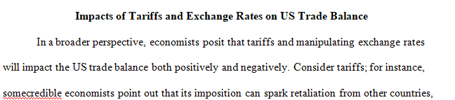 Discussion - Effects of Trade Policies and Tariffs