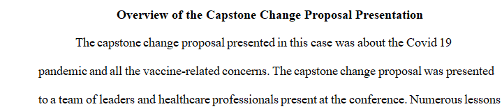Review the feedback on the change proposal professional presentation and make required adjustments to the presentation.