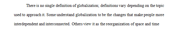 What is Globalization and why is it important for Anthropology