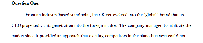 Case Study 6.1 Emerging markets: Pearl River Goes Abroad
