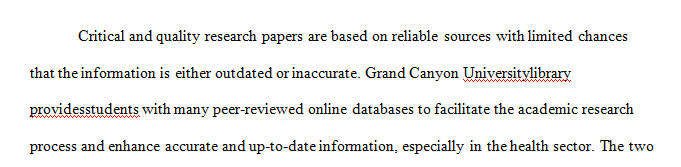 Identify two GCU Library scholarly databases that will help you find the best research articles to support your capstone project change proposal