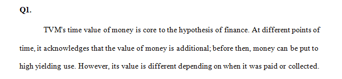 What is the meaning of time value of money