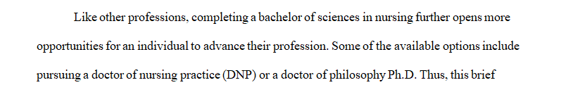 Discuss the difference between a DNP and a PhD in nursing..