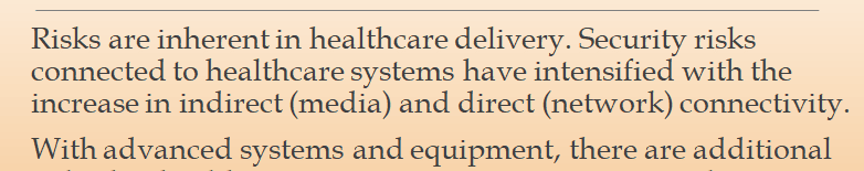 Information Systems Risk Management In Health Care
