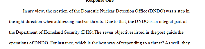 The Department of Homeland Security (DHS) by and through its Office of Domestic Nuclear Detection