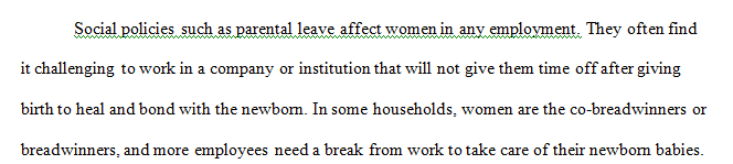 Do social policies such as parental leave affect how many women serve in government and other jobs