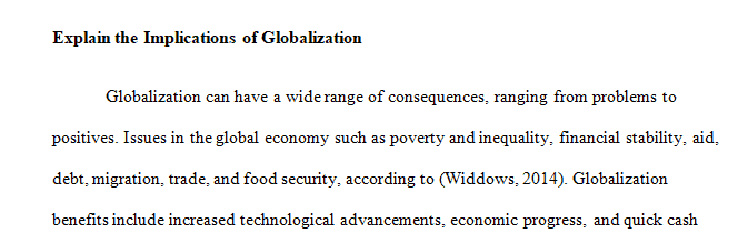 Focus on globalization, ethics, and moral reasoning.