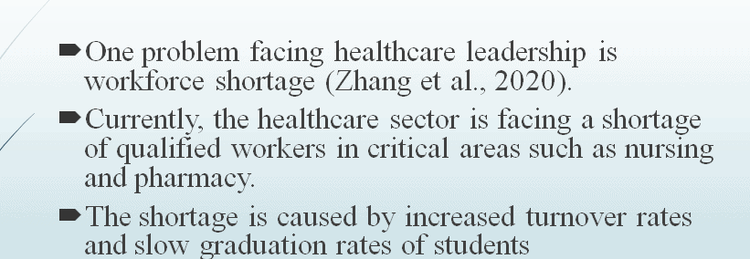 Select one or two health care leadership challenges and map which leadership functions