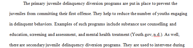 Do Juvenile Delinquency Diversion Programs Work