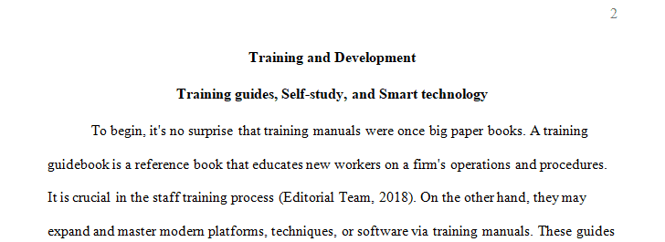 For the Unit I Essay explain the learner-guided approach to training and its effectiveness in meeting organizational training needs.