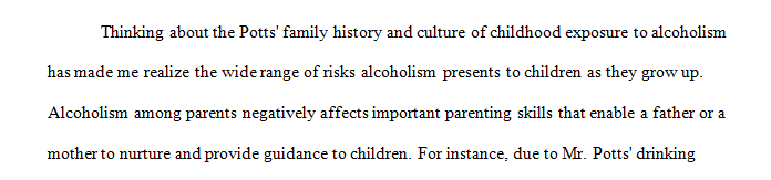How has the history and culture of childhood exposure to alcohol informed your understanding of the dangers of alcoholism as they are growing up