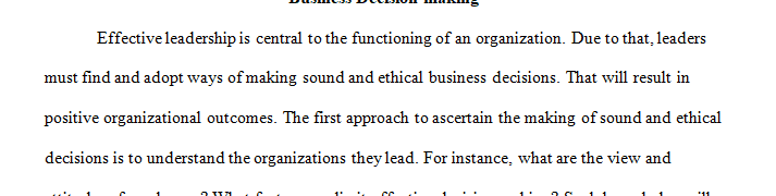 Leaders are challenged to make high-stakes decisions that affect business results.