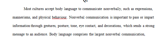 Nonverbal Language in International Communication and Cultural Rules for Establishing Relationships