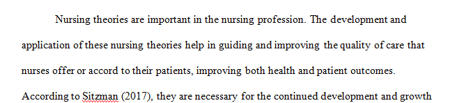 Choose a nursing theory, or a theory from another discipline (box 4.4)