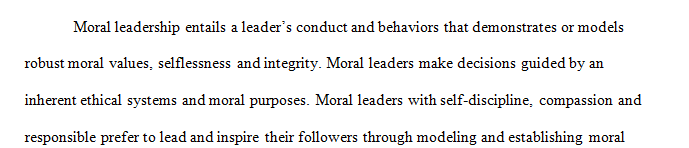 Evaluate Rhode’s discussion of leadership and, specifically, moral leadership from the Introduction to Moral Leadership.