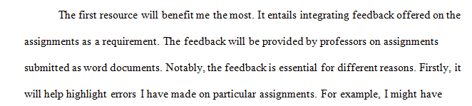 Integrating all feedback in your assignments is an expectation at the doctoral level
