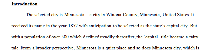Select a city in Minnesota (here a city is a place with administratively defined boundaries and having a mayor