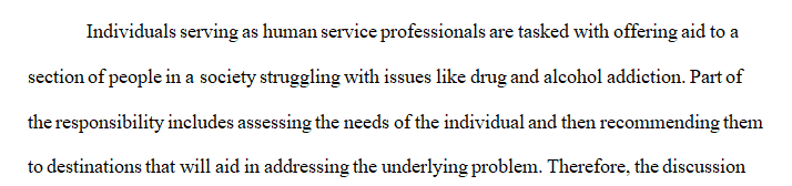 Thinking about your role as a Human Services Professional