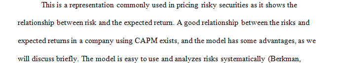 The capital asset pricing model, or CAPM, is used to price an individual security or portfolio.