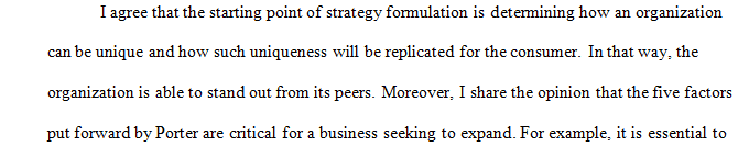 The starting point of a strategy is to ask what is the fundamental or strategic challenge for an organization