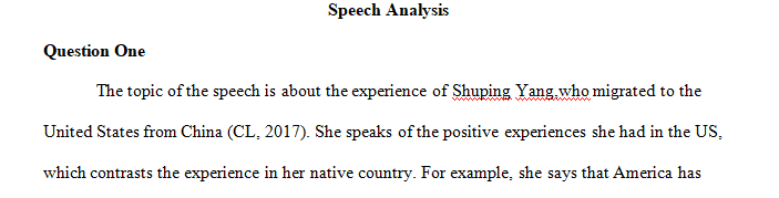 What is the topic of the speech