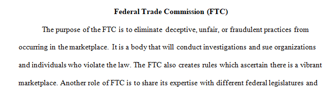 What purpose does the Federal Trade Commission serve and why must business owners be educated on Federal Trade Commission practices