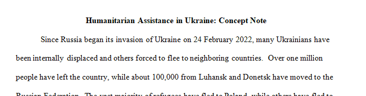 You will be meeting with the USAID Disaster Assistance Response Team to discuss humanitarian activities in Ukraine.