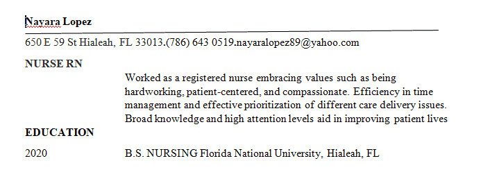 Prepare the students to market and negotiate for employment as an advanced nurse practitioner.