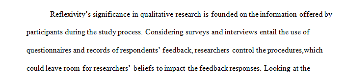 Reflexivity in Qualitative Research