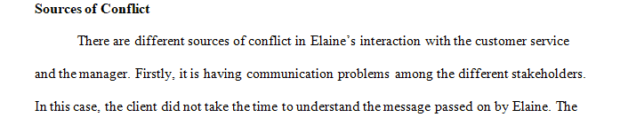 Review the case study Elaine's Challenging Experience