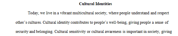 What implications might represent how we view people of different cultures or identities
