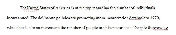 Consider the background, sociological/criminological framework, investigated research